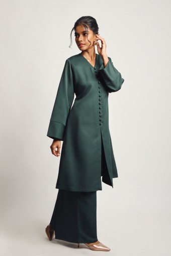 Damiaa Buttoned Kebaya Modern Emerald Green